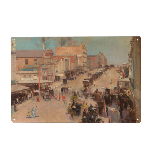 Holzbild "Bourke Street" artboxONE - Städte,Reise,Reise / Länder