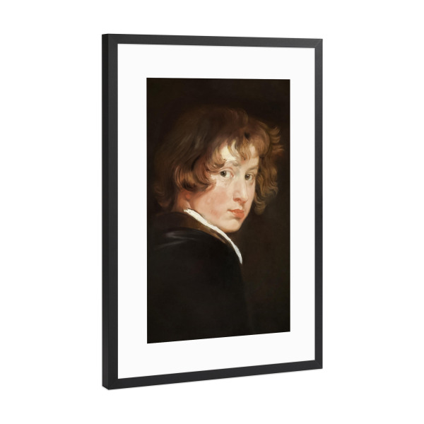 Poster mit Rahmen Schwarz (Metallic) "Anthony Van Dyck" artboxONE - Für Mama,Für Papa,Männer