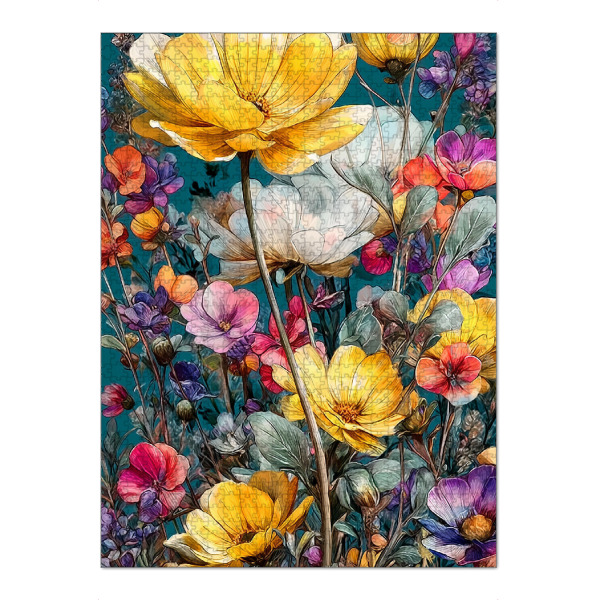 Puzzle Ravensburger "Schöner Blumengarten A (matart)" artboxONE - Natur - Blumen,Garten,Natur,Modern,Kunst - Bild blumen