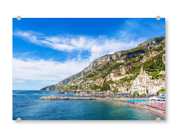 Acrylglasbild "Amalfi in Italien" artboxONE - Natur,Reise,Architektur,Reise / Strand und Meer,Reise / Länder