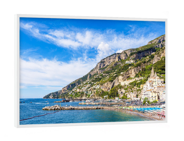Poster mit weißem Rahmen "Amalfi in Italien" artboxONE - Natur,Reise,Architektur,Reise / Strand und Meer,Reise / Länder