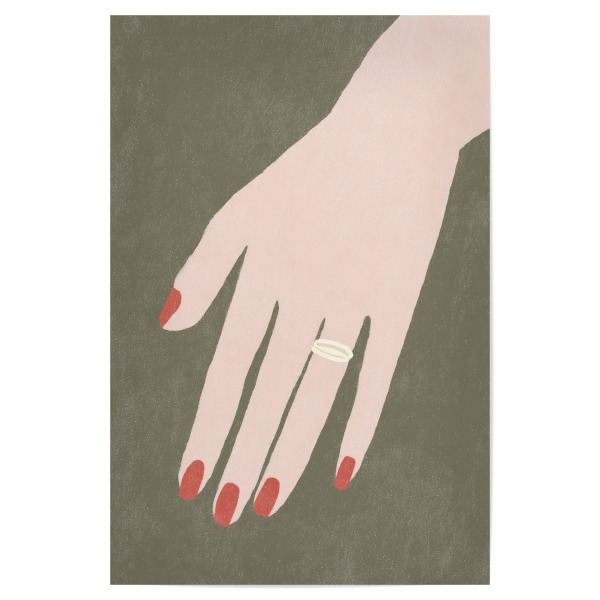 Poster 30x20 cm "Fingerspiel der Eleganz" artboxONE - Menschen,Liebe,Fashion