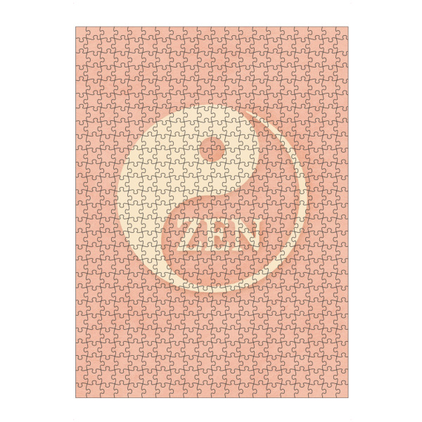 Puzzle Ravensburger "Ying Yang Zen" artboxONE - Typografie,Reise,Für Mama - Zen,Yingyang,Text,Rosa,Yoga,Namaste,Treechild - Bild zen