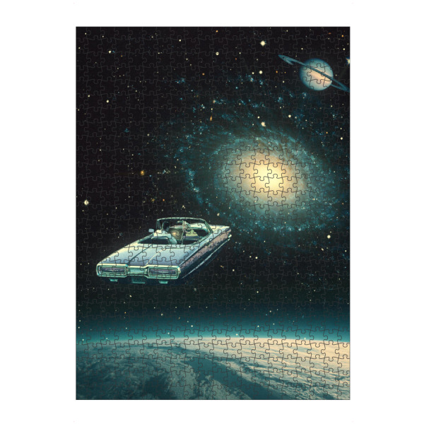 Puzzle Ravensburger "Durch den Kosmos fahren" artboxONE - Automobile,Liebe,Galaxy