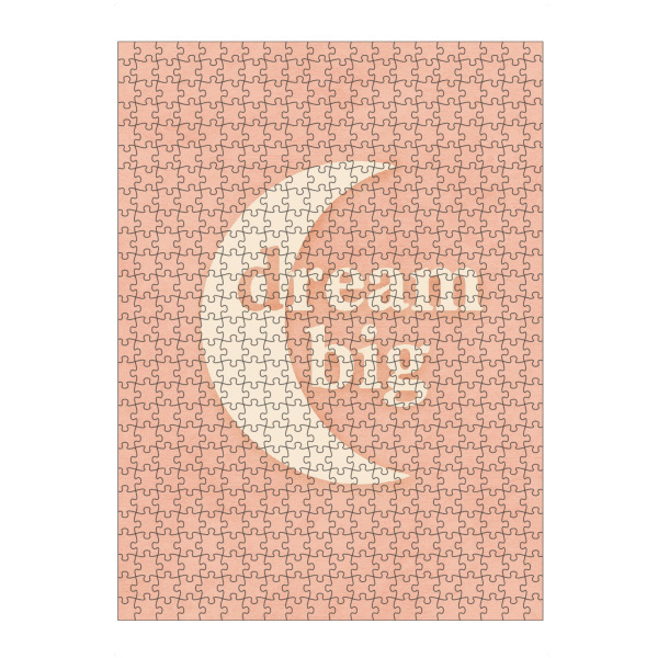 Puzzle Ravensburger "Dream Big (Pastel Pink)" artboxONE - Typografie,Für Kinder,Für Mama