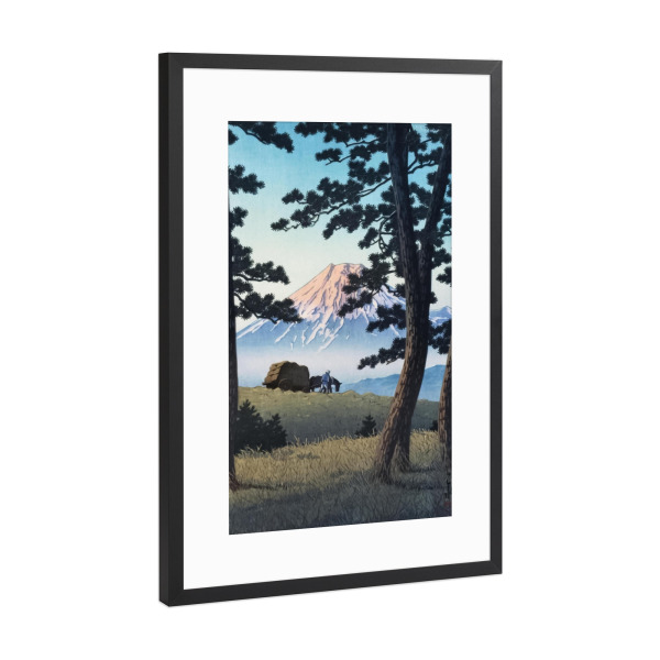 Poster mit Rahmen Schwarz (Metallic) "Abend in Tagonoura" artboxONE - Natur,Für Mama,Für Papa