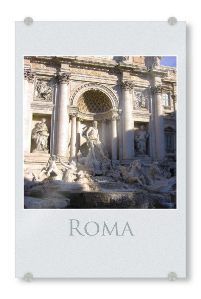 Acrylglasbild "Der römische Trevibrunnen" artboxONE - Reise,Architektur,Reise / Länder,Städte / Rom