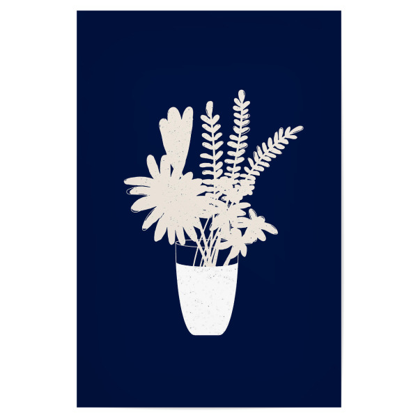 Poster "Danushka - Potted Mixed Bunch" artboxONE - Natur,Floral - Blume,Botanik,Floral,Blüte,Natur,Vase,Blumenstrauß