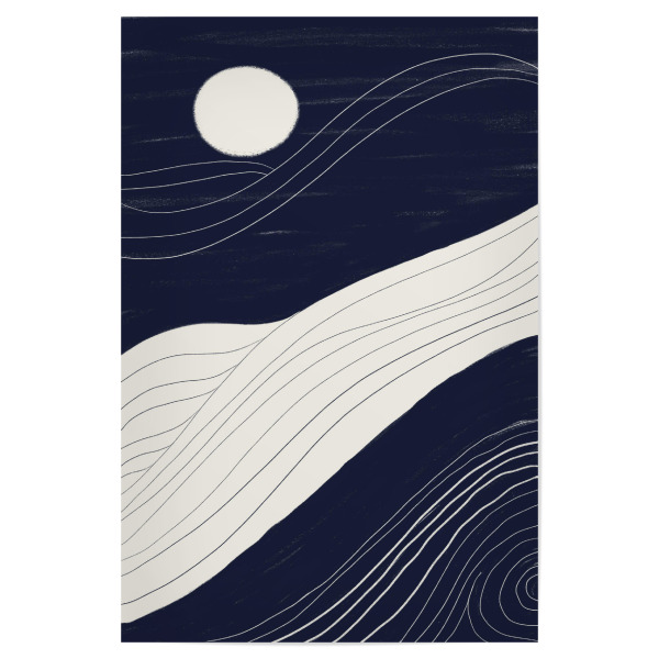 Poster "Danushka - Moonlight Motion" artboxONE - Abstrakt,Galaxy - Mond,Landschaft,Abstrakt,Planet,Galaxie