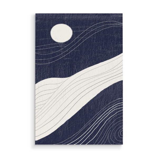 Holzbild "Danushka - Moonlight Motion" artboxONE - Abstrakt,Galaxy - Mond,Landschaft,Abstrakt,Planet,Galaxie