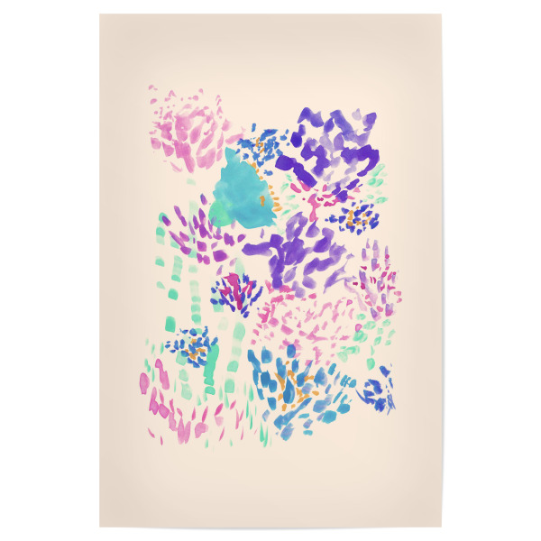 Poster "Danushka - Cheerful Elements B" artboxONE - Abstrakt - Farbenfroh,Bunt,Maximalism,Colourful,Dopamine,Modern,Pink