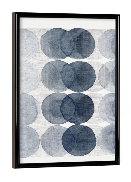 Poster mit schwarzem Rahmen "Danushka - Overlapping A" artboxONE - Abstrakt,Geometrie - Kreis,Geometrisch,Grafisch,Kunst,Form