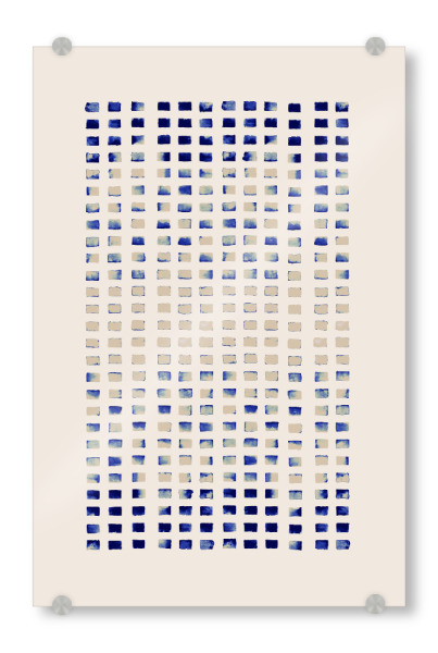 Acrylglasbild "Danushka - Reflecting Lines" artboxONE - Abstrakt,Geometrie - Abstrakt,Wasserfarbe,Aquarell,Grafisch,Geometrie,Muster,Maritim