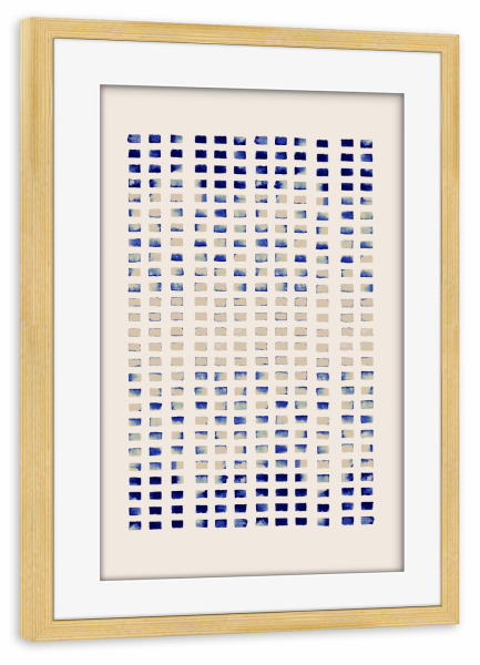 Poster mit Rahmen kiefer "Danushka - Reflecting Lines" artboxONE - Abstrakt,Geometrie