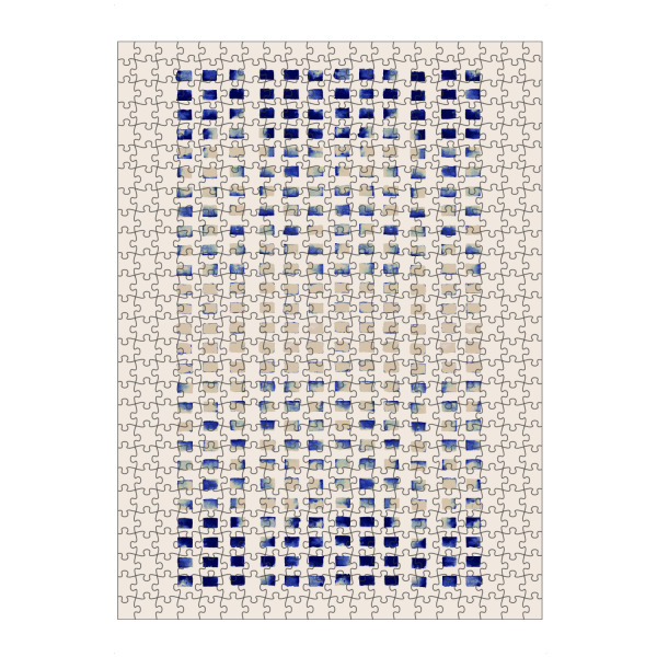 Puzzle Ravensburger "Danushka - Reflecting Lines" artboxONE - Abstrakt,Geometrie - Abstrakt,Wasserfarbe,Aquarell,Grafisch,Geometrie,Muster,Maritim