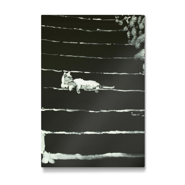 Galerie-Print "Katze auf Treppen" 75x50 cm artboxONE