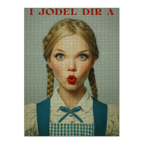Puzzle Ravensburger "Jodeln mit Kussmund" artboxONE - Typografie,Menschen,Lustig