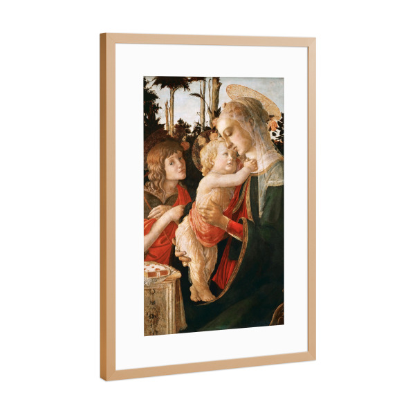 Poster mit Rahmen Kupfer "Madonna und Kind" artboxONE - Menschen,Für Mama,Für Papa