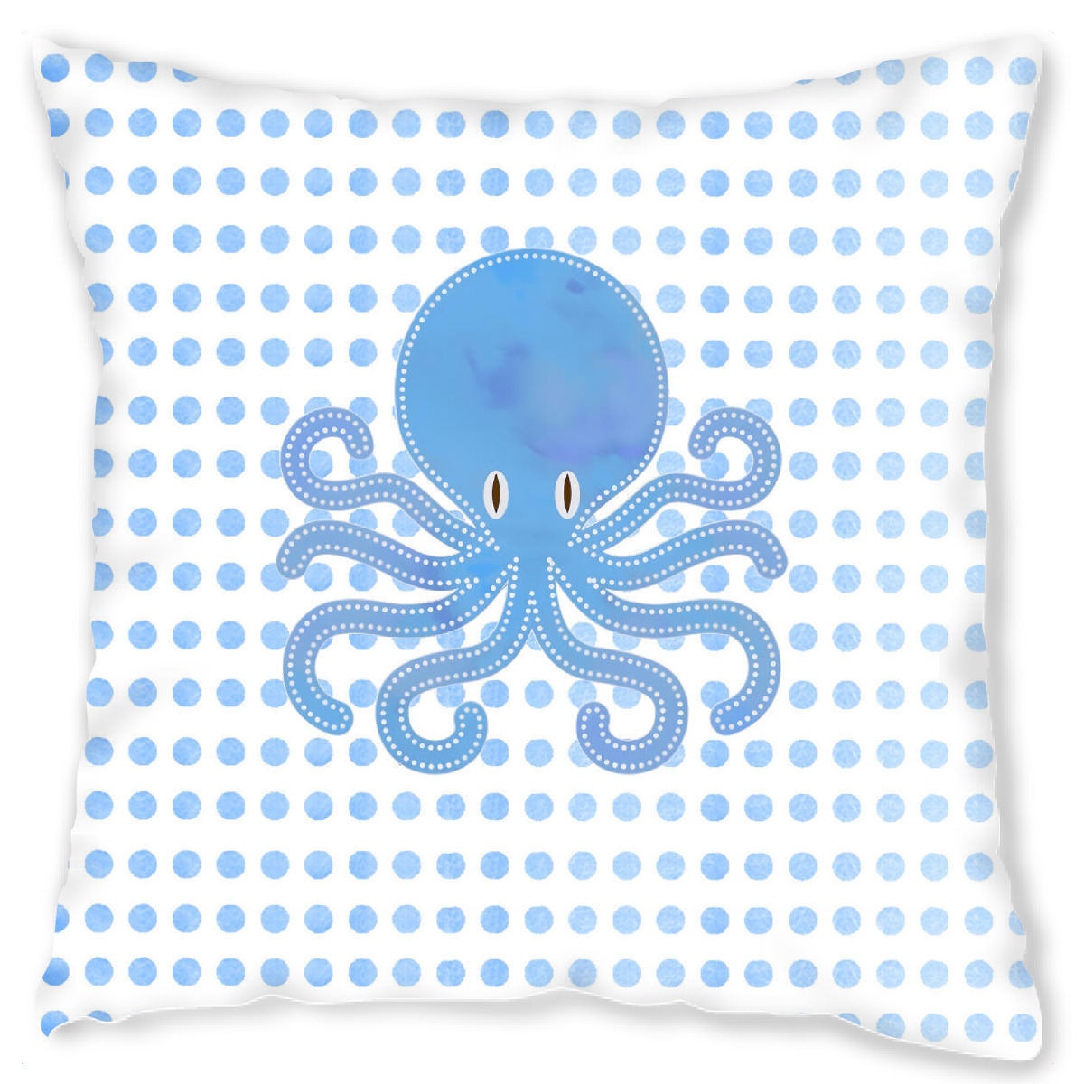 Design-Kissen "Blue Aquarell Octopus" artboxONE - Reise,Tiere,Abstrakt