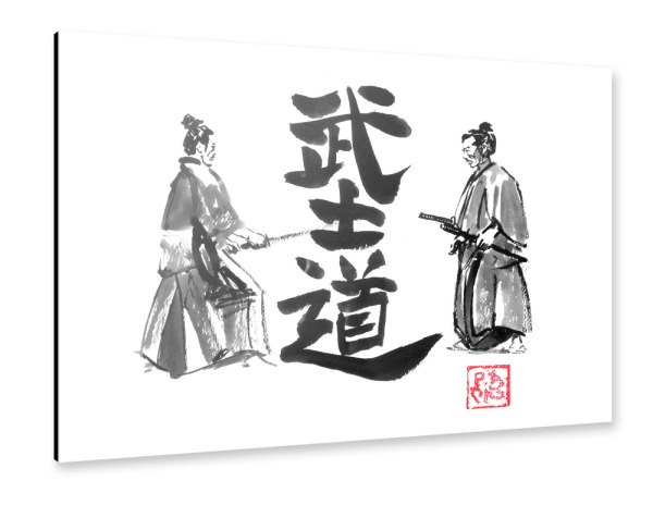 Alu-Dibond "Samurai Bushido Samurai" 30x20 cm artboxONE