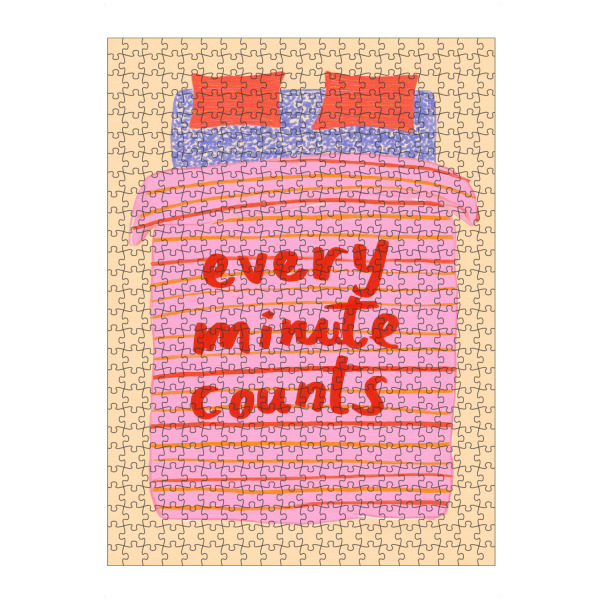 Puzzle Ravensburger "Fröhliche Morgenroutine" artboxONE - Typografie,Geometrie,Lustig