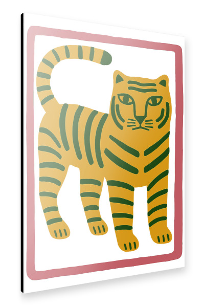 Alu-Dibond "The Regal Tiger" 30x20 cm artboxONE