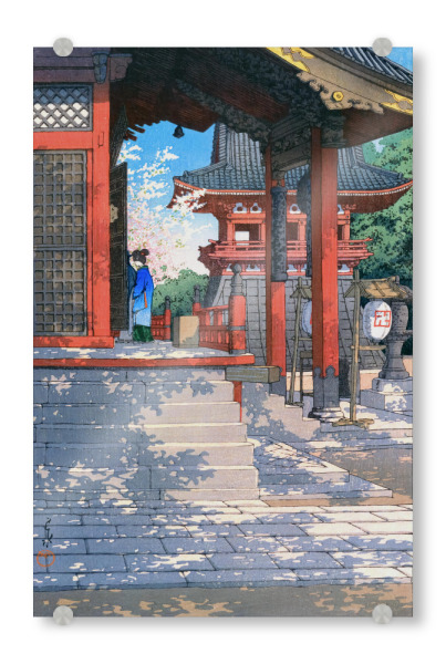 Acrylglasbild "Meguro Fudo Tempel" artboxONE - Reise,Architektur,Städte / Tokio