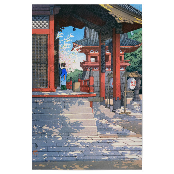 Poster "Meguro Fudo Tempel" artboxONE - Reise,Architektur,Städte / Tokio