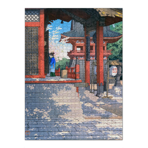Puzzle Ravensburger "Meguro Fudo Tempel" artboxONE - Reise,Architektur,Städte / Tokio
