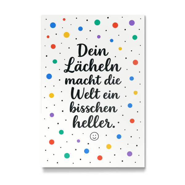 Galerie-Print "Dein Lächeln macht die Welt" 30x20 cm artboxONE