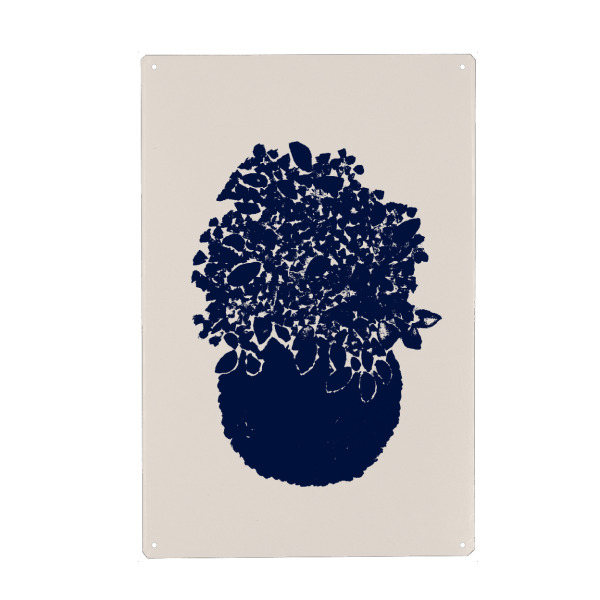 Holzbild "Danushka - Potted Lilacs" artboxONE - Natur,Floral - Floral,Vase,Botanik,Natur,Blüte,Blume