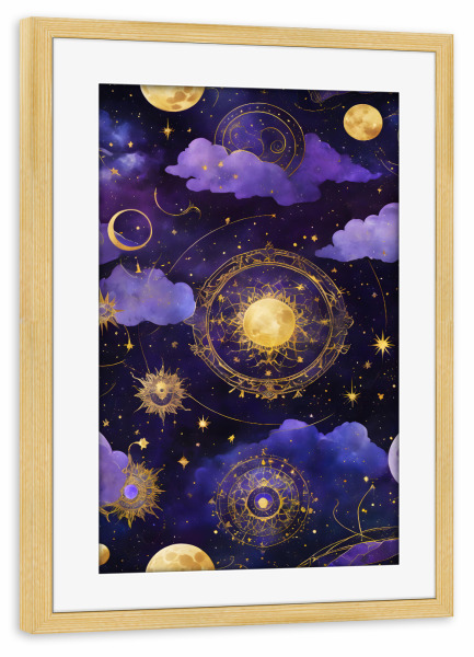 Poster mit Rahmen kiefer "Dreamverse" artboxONE - Abstrakt,Geometrie
