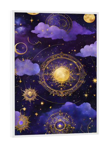 Poster mit weißem Rahmen "Dreamverse" artboxONE - Abstrakt,Geometrie