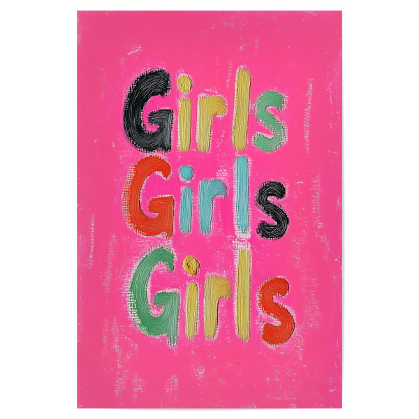 Poster "Glückliche Kindheit" artboxONE - Typografie,Für Kinder,Abstrakt