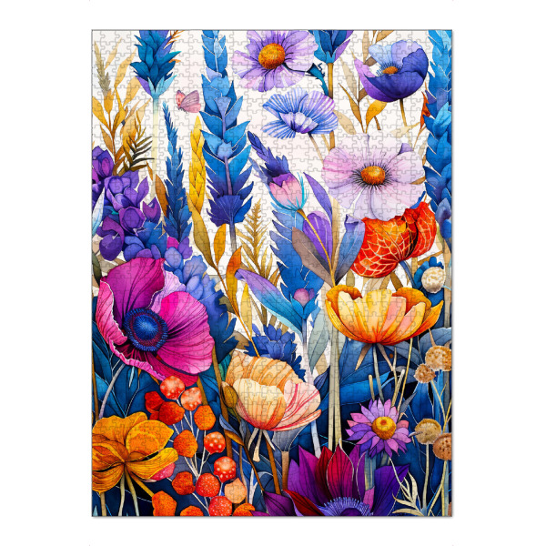 Puzzle Ravensburger "Wildblumenwiesen j" artboxONE - Natur - Wiese,Blumen,Wildblumen,Pflanzen,Garten,Botanisch - Bild wiese