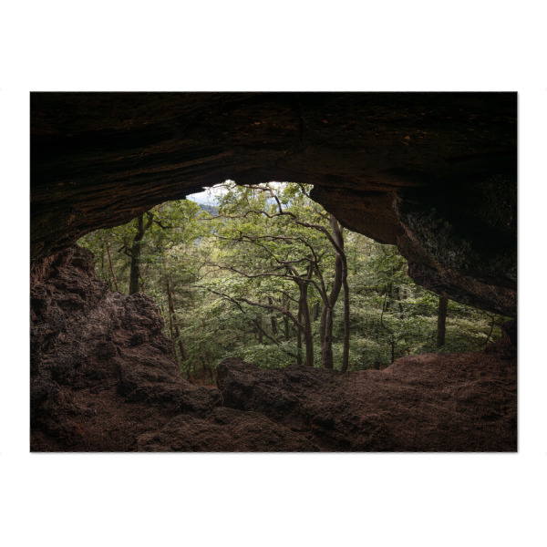 Puzzle Ravensburger "Durchblickkammer Pfälzerwald" artboxONE - Natur - Höhle,Drachenfels,Bad dürkheim,Wald,Pfalz,Rheinland-pfalz,Naturfotografie
