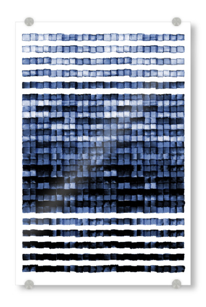 Acrylglasbild "Danushka - Watercolour Mosaic" artboxONE - Abstrakt,Geometrie,Unterwasser