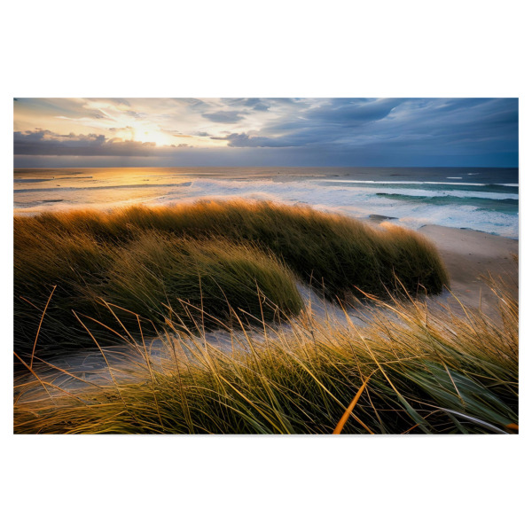 Poster 30x20 cm "Abendstimmung Meer" artboxONE - Natur,Reise,Reise / Strand und Meer - Abendstimmung,Goldene stunde,Meer,Nordseeküste