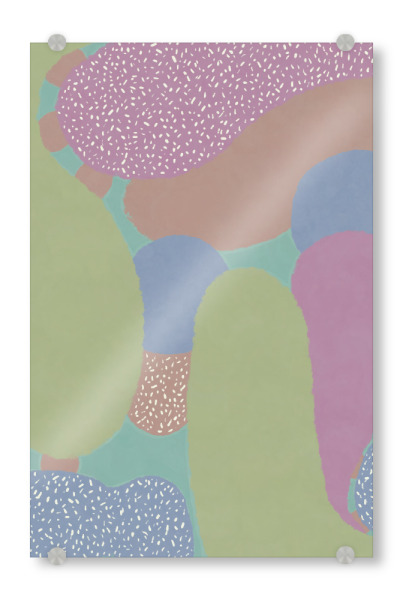 Acrylglasbild "Sanfte Punkte Fantasie" artboxONE - Natur,Abstrakt,Geometrie