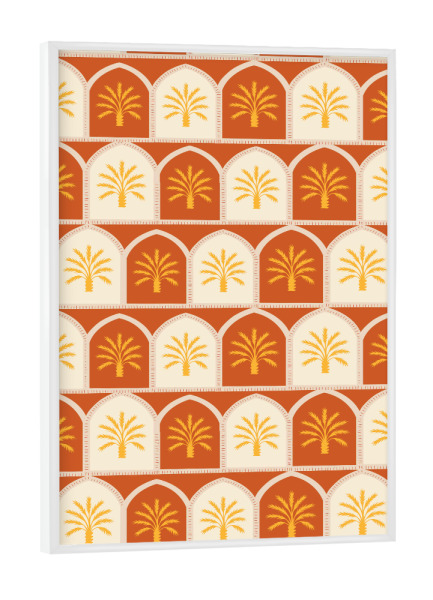 Poster mit weißem Rahmen "Palmbögen" artboxONE - Abstrakt