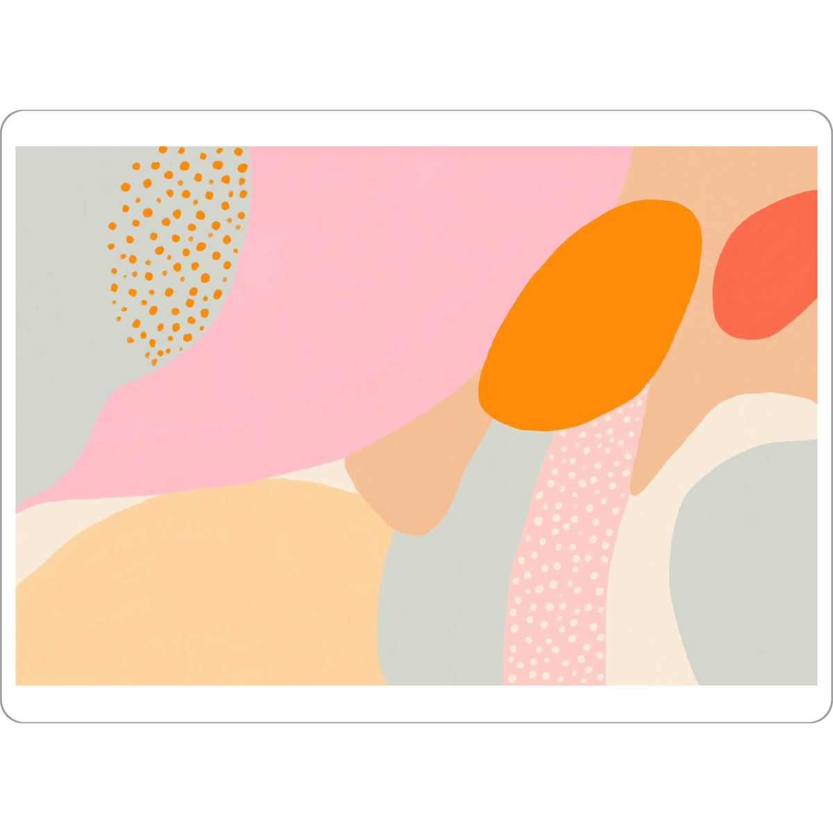 Tischset "Sommerliche Kleckse" artboxONE - Natur,Abstrakt,Geometrie
