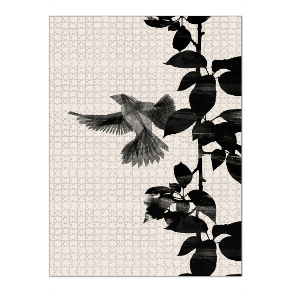Puzzle Ravensburger "Danushka - Botanical Bird A" artboxONE - Floral,Tiere,Abstrakt - Vogel,Tier,Natur,Wald,Baum,Blätter,Schwalbe - Bild vogel
