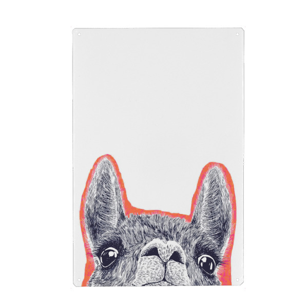 Holzbild "Lama Augenblick" artboxONE - Tiere,Abstrakt,Lustig