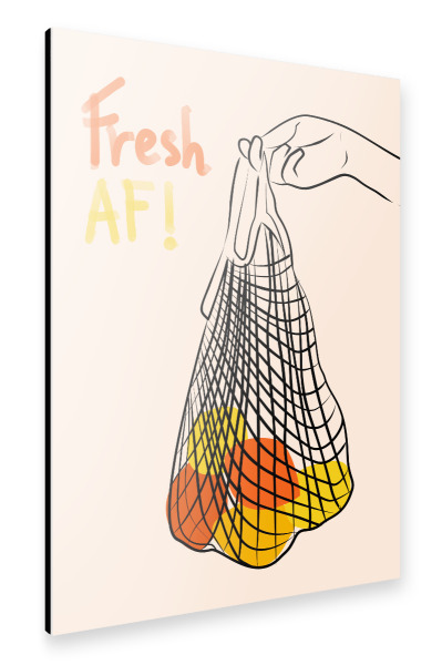Alu-Dibond "Halten Sie es frisch af" 75x50 cm artboxONE