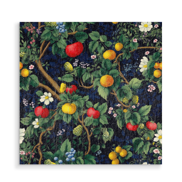 Holzbild "Lebendige Obstgärten Freude" artboxONE - Floral,Abstrakt