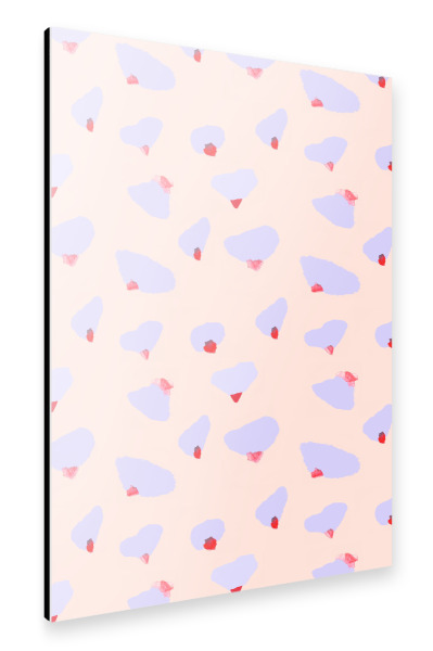 Alu-Dibond "Blüten Rot Rosa" 30x20 cm artboxONE