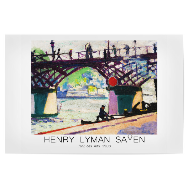 Poster 30x20 cm "Pont des Arts 1908 - HLS" artboxONE - Abstrakt