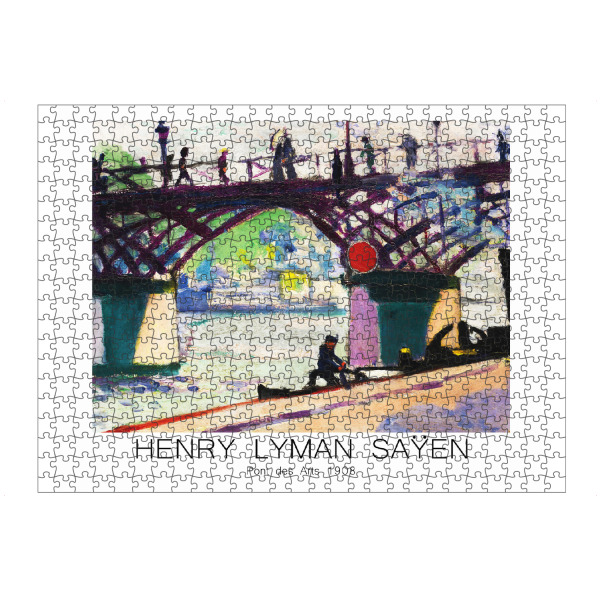 Puzzle Ravensburger "Pont des Arts 1908 - HLS" artboxONE - Abstrakt