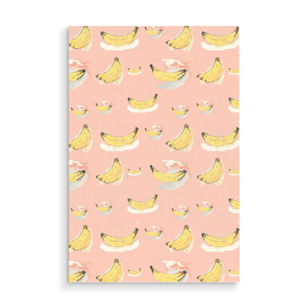 Holzbild "Pink Bananas" artboxONE - Essen & Trinken / Obst & Gemüse - Bananen,Bananas,Fruits,Summer,Sommer,Obst,Küche,Kitchen,Modern,Freaky