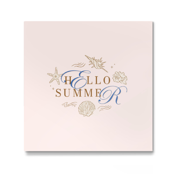 Galerie-Print "Hallo Sommerillustration" 30x30 cm artboxONE